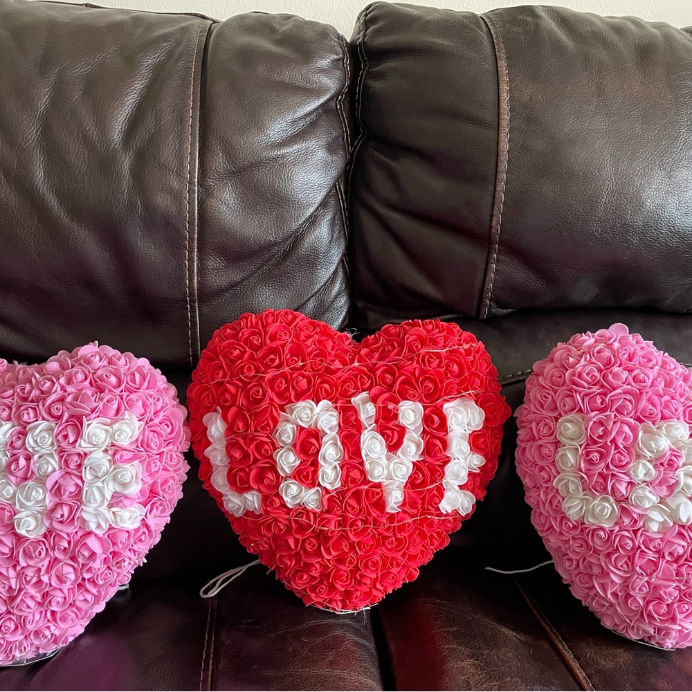 Rose Foam Heart